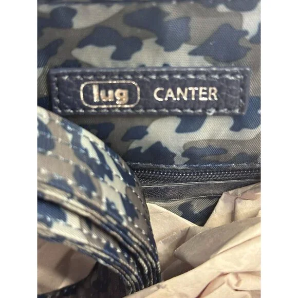 LUG Canter Classic Convertible Tote -NWT BLUE Vegan Leather - Picture 2 of 4